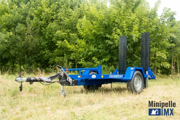 Photo remorque porte engins imx 1600 kg