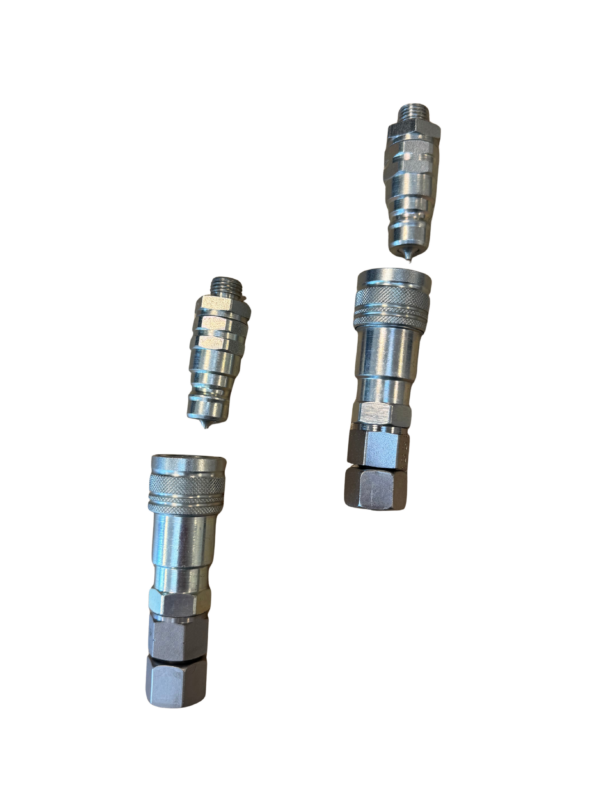 Paire de raccords hydrauliques push-pull complets